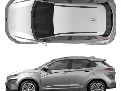Hyundai Kona Electric 2023 3D model