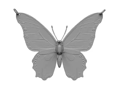 butterfly pendant 3D print model