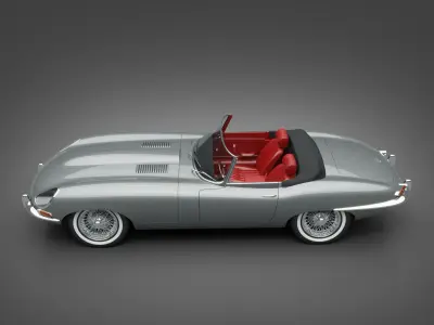 1964 Jaguar E-Type 4 2 Roadster 3D model