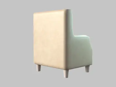 Chair upholstered 3D model
