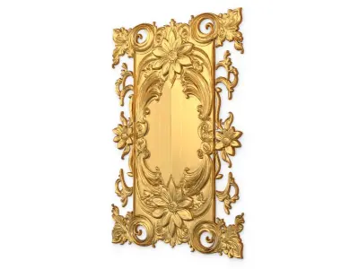 classical door decor 12 3D model