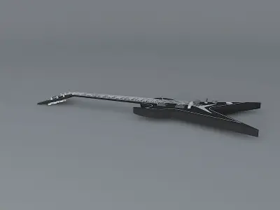 Dean Splittail model guitar Free 3D model