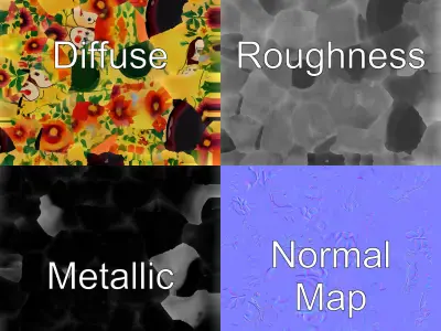 HandPainted Matryoshka Doll Collection model pack Low-poly 3D model