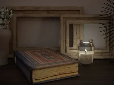 Vintage decorative frames 3D model