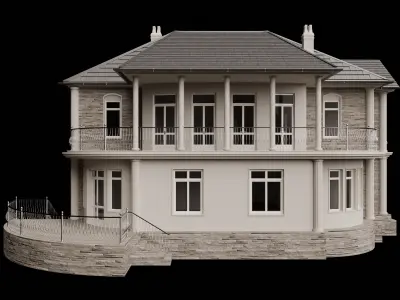 Classic Manor House Free 3D model