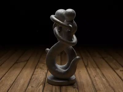 Hooks In Love Low-poly 3D model