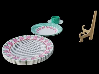 Decorative Plates Free 3D model