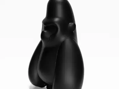Minimalist  Blacky Kong toy 3D print model