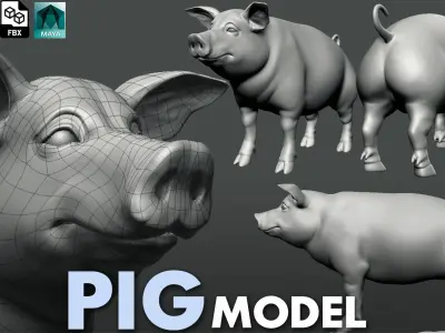 The Pig 3D model