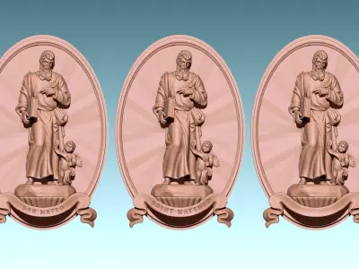 Matthew-Mateo Evangelist - CNC 3D print model