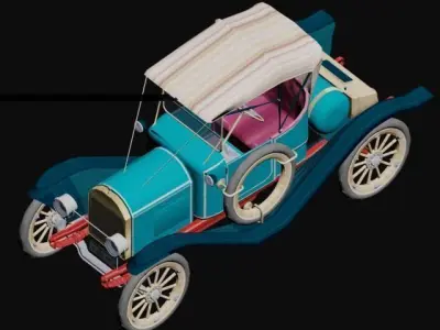 Herreshoff Runabout 1913 Low-poly 3D model