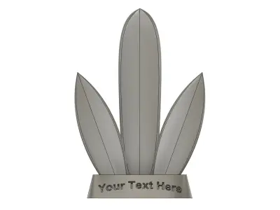Surfboard Trophy 3D print model