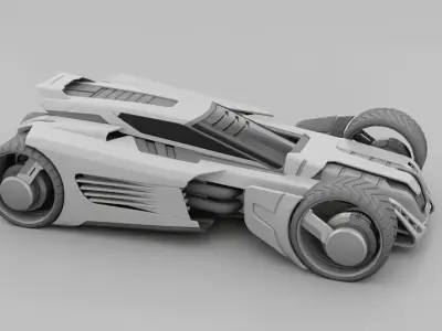 sci-fi vehicle  3D model by BlenderZone