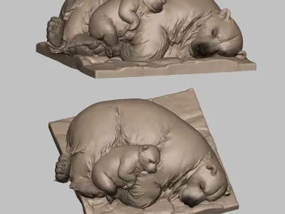 Polar bear  3D print model