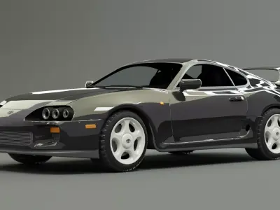 TOYOTA SUPRA - Black Metallic 3D model