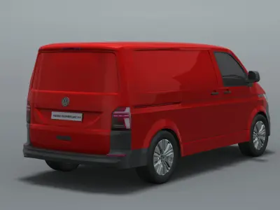 Volkswagen Transporter Kasten Heckklappe 1 Schiebet 2019 3D model