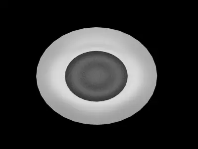 Oval Vase Decoration Low-poly 3D model