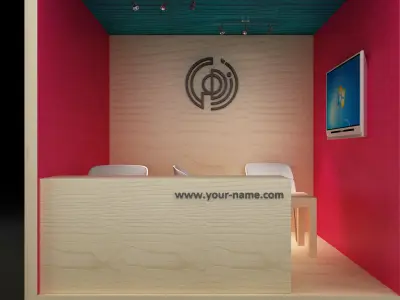 Booth Exhibition Stand a109  3D model