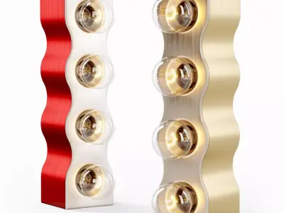 Sinus Table Lamp by Ettore Sottsass 3D model