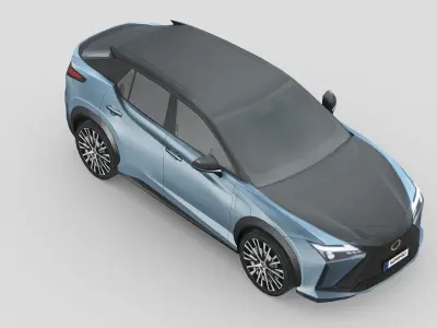 Lexus RZ 450e 2023 Low-poly 3D model