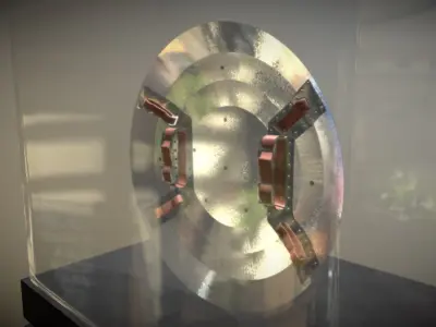 Escudo capitan america version Blue 3D model