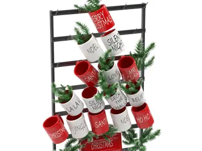 Christmas decor set 1 3D model