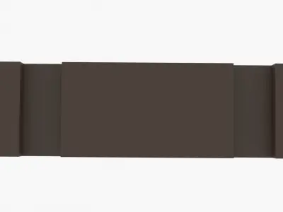 Concrete Barrier Low-poly 3D model