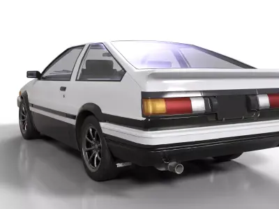 TOYOTA AE86 SPRINTER TRUENO  Initial D JDM Legend 3D model