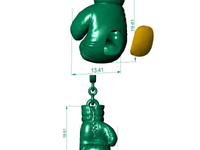 pendant boxing 3D print model
