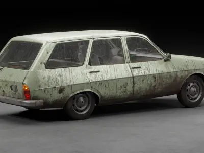 Renault 12 TSW Low-poly 3D model