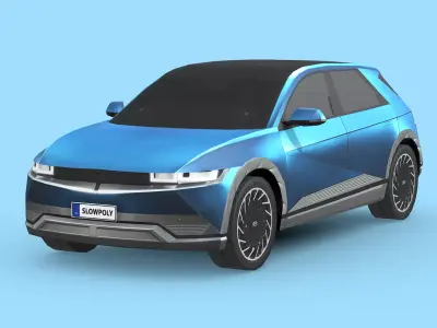 Hyundai IONIQ 5 Low-poly 3D model