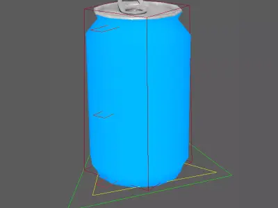 Soft Drink Can RIG for Maya and Game Engine Low-poly 3D model