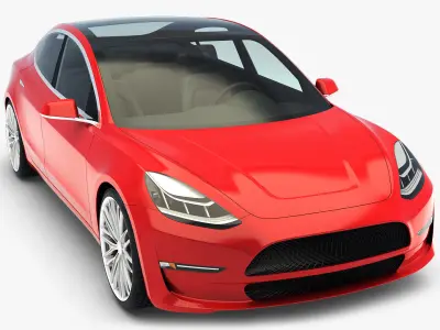 Sedan Car v 1 3D model