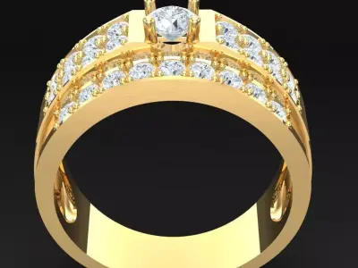 Luxury Men Rings Designs 6MR057 3D print model