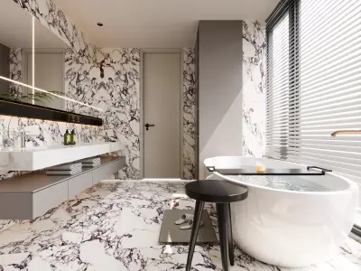 Modern Bathroom 3D Model 3D model