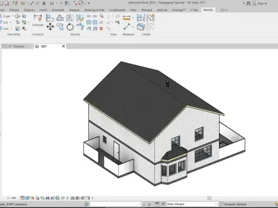 Swedish House 3D model