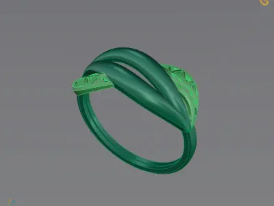 Women Plain Ring Ready STL 3DM Models Womens Rings 3D models 3D print model