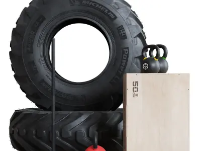 Explosive Training Set for Fighters 3D model