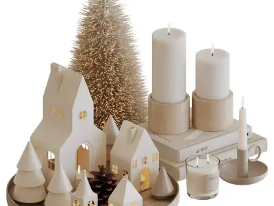 Decorative Set-06-Christmas Decor 3D model