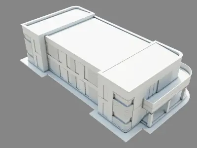 Modern House ID048 3D model