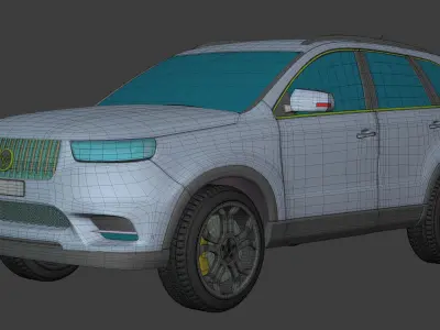 Generic Large Modern SUV Car -- Crossover -- Off-Road -- 4x4 3D model