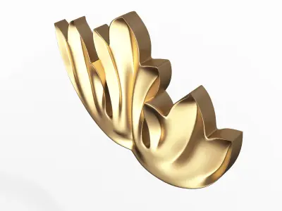 Corbel Carved 01 Low-poly 3D model