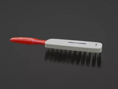 Car cleaning Wheel Brush Low-poly 3D model