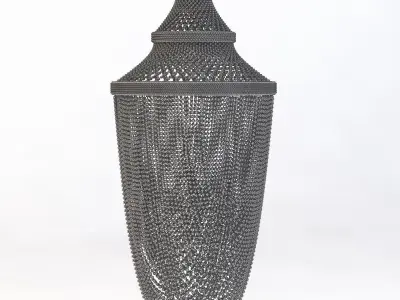 Luxe Shell Chandelier 3D model