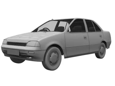 esteem car 3d model 3D model
