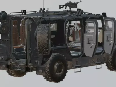 Atlet Military Russian Armored Vehicle 3D model