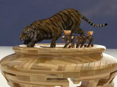 Chinese zodiac tiger  3D model