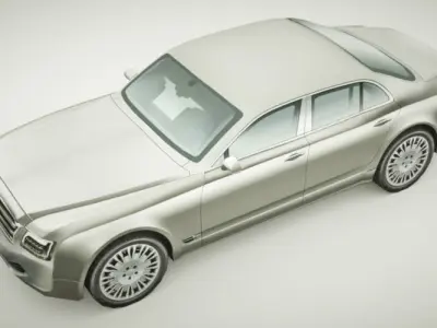 Generic Sedan v17 Low-poly 3D model