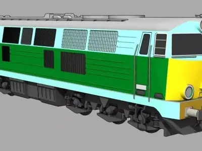 Locomotive HCP 301D or SU-45 Low-poly 3D model