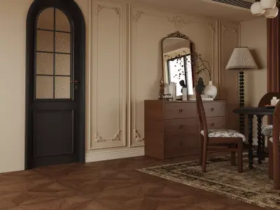 Modern Classic Dining Area  3D model